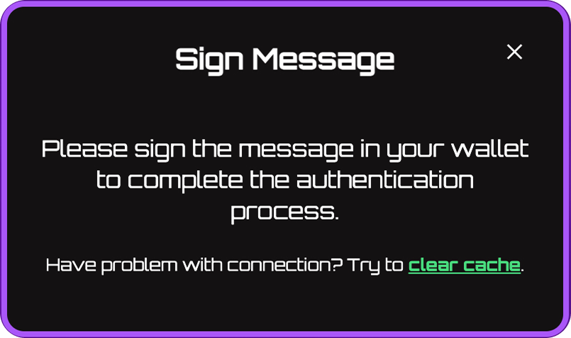 Sign Message Dialog
